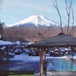 紅富士の湯からの富士山