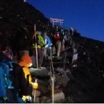 深夜登頂登山