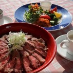 霜降りステーキのランチ