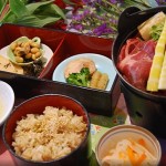 タケノコ入りすき焼き風御前